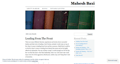 Desktop Screenshot of maheshbaxi.wordpress.com