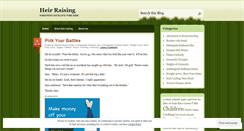 Desktop Screenshot of heirraising.wordpress.com