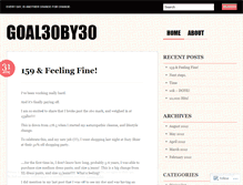 Tablet Screenshot of goal30by30.wordpress.com