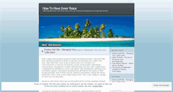 Desktop Screenshot of howtohaveinnerpeace.wordpress.com