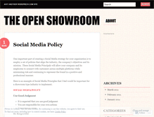 Tablet Screenshot of openshowroom.wordpress.com