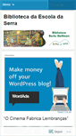 Mobile Screenshot of bibliotecaescoladaserra.wordpress.com