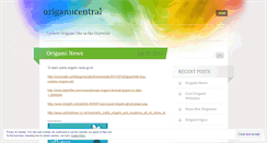 Desktop Screenshot of origamicentral.wordpress.com