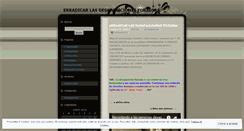 Desktop Screenshot of erradicarlasdesaparicionesforzosas.wordpress.com