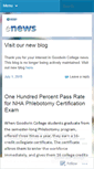 Mobile Screenshot of goodwincollegenews.wordpress.com