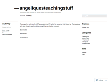 Tablet Screenshot of angeliquesteachingstuff.wordpress.com