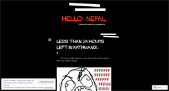 Desktop Screenshot of nepalhello.wordpress.com
