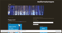Desktop Screenshot of mothernaturespen.wordpress.com