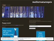 Tablet Screenshot of mothernaturespen.wordpress.com