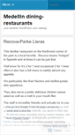 Mobile Screenshot of medellindiningguide.wordpress.com