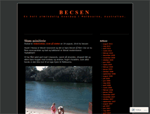 Tablet Screenshot of becsen.wordpress.com