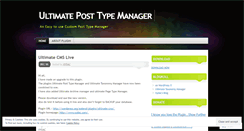 Desktop Screenshot of posttypemanager.wordpress.com