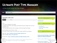 Tablet Screenshot of posttypemanager.wordpress.com