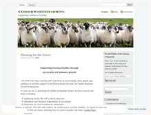 Tablet Screenshot of exmoorwomensfarming.wordpress.com
