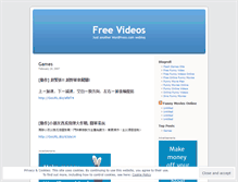 Tablet Screenshot of freevideos.wordpress.com