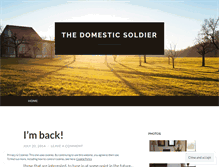 Tablet Screenshot of domesticsoldier.wordpress.com