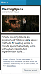 Mobile Screenshot of creatingspells.wordpress.com