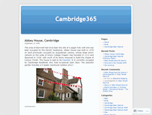 Tablet Screenshot of cambridge365.wordpress.com