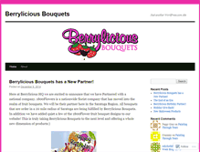 Tablet Screenshot of berryliciousbouquets.wordpress.com