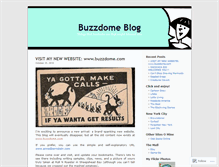 Tablet Screenshot of buzzdome.wordpress.com