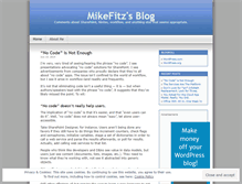 Tablet Screenshot of mikefitzmaurice.wordpress.com