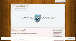 Desktop Screenshot of olusolalanre.wordpress.com