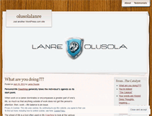 Tablet Screenshot of olusolalanre.wordpress.com