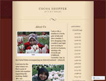 Tablet Screenshot of cocoashopper.wordpress.com