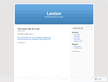 Tablet Screenshot of leoism.wordpress.com