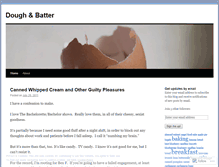 Tablet Screenshot of doughandbatter.wordpress.com