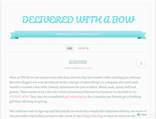 Tablet Screenshot of deliveredwithabow.wordpress.com