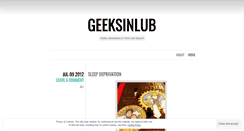 Desktop Screenshot of geeksinlub.wordpress.com