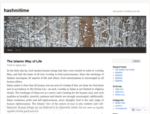 Tablet Screenshot of hashmitime.wordpress.com