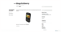 Desktop Screenshot of blogclickberry.wordpress.com