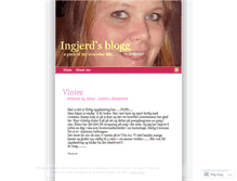 Tablet Screenshot of ingjerd.wordpress.com