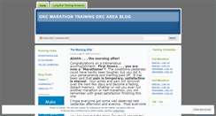 Desktop Screenshot of okcmarathontrainingokc.wordpress.com