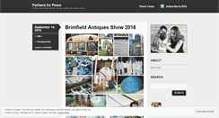 Desktop Screenshot of partnersforpeace.wordpress.com