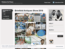 Tablet Screenshot of partnersforpeace.wordpress.com