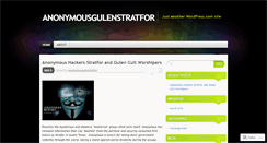 Desktop Screenshot of anonymousgulenstratfor.wordpress.com
