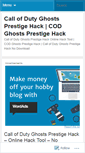 Mobile Screenshot of callofdutyghostsprestigehack2.wordpress.com