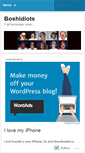 Mobile Screenshot of boshidiots.wordpress.com