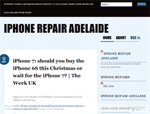 Tablet Screenshot of iphonerepairadelaide.wordpress.com