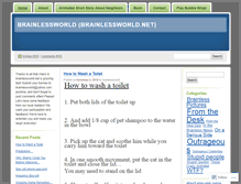 Tablet Screenshot of brainlessworld.wordpress.com