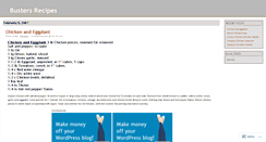 Desktop Screenshot of bustersrecipes.wordpress.com