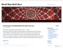 Tablet Screenshot of modelbajubatikbaru.wordpress.com