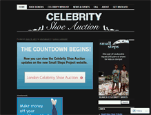 Tablet Screenshot of celebrityshoecampaign.wordpress.com