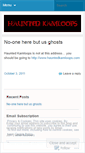Mobile Screenshot of hauntedkamloops.wordpress.com