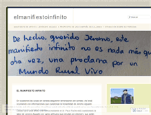 Tablet Screenshot of elmanifiestoinfinito.wordpress.com