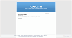 Desktop Screenshot of nzmsaa.wordpress.com