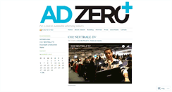 Desktop Screenshot of adzero.wordpress.com